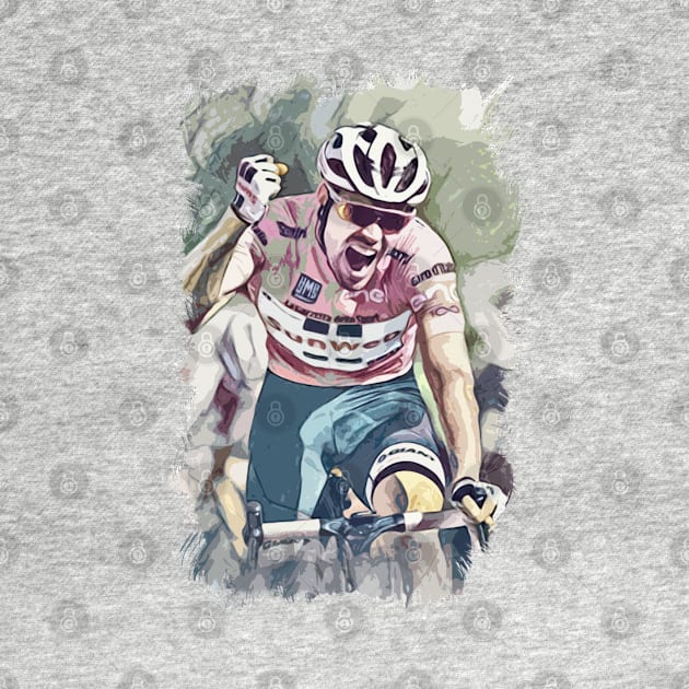 The Cyclist / Abstract fan art / Cycling heroes series #03 by Naumovski